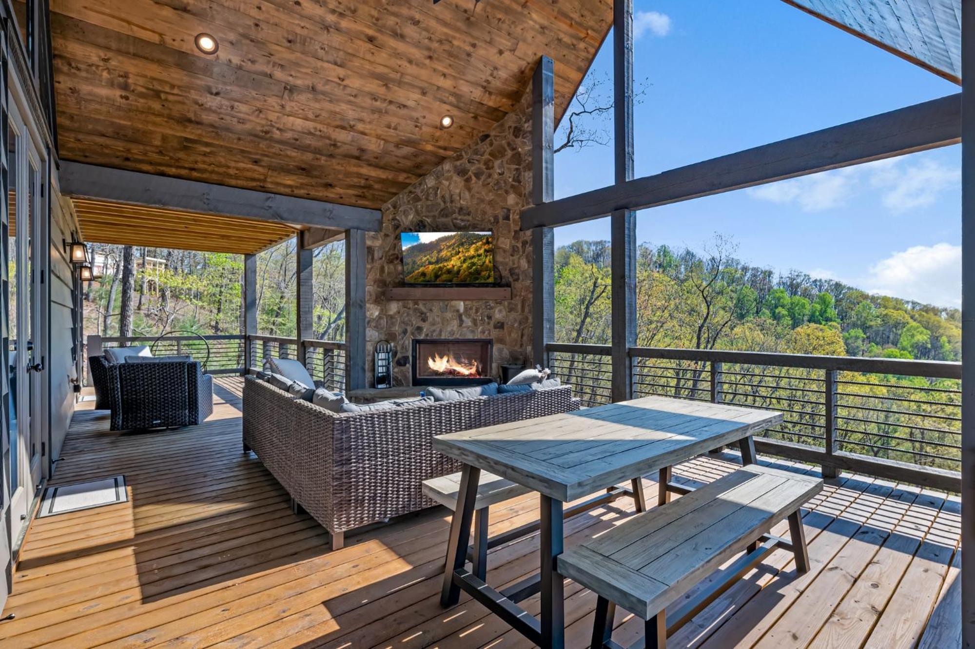 Mountain Air - Luxury Mountain View Cabin Blue Ridge Exterior photo