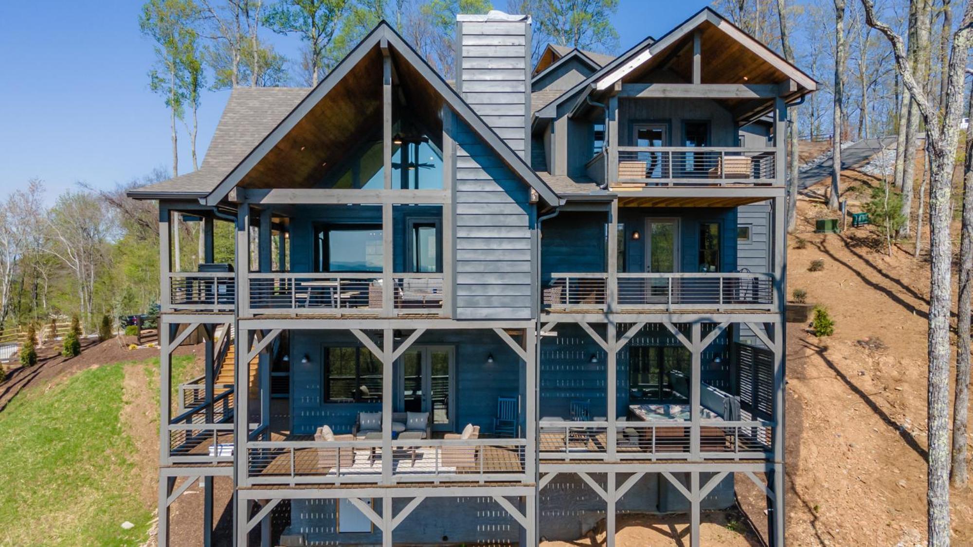 Mountain Air - Luxury Mountain View Cabin Blue Ridge Exterior photo
